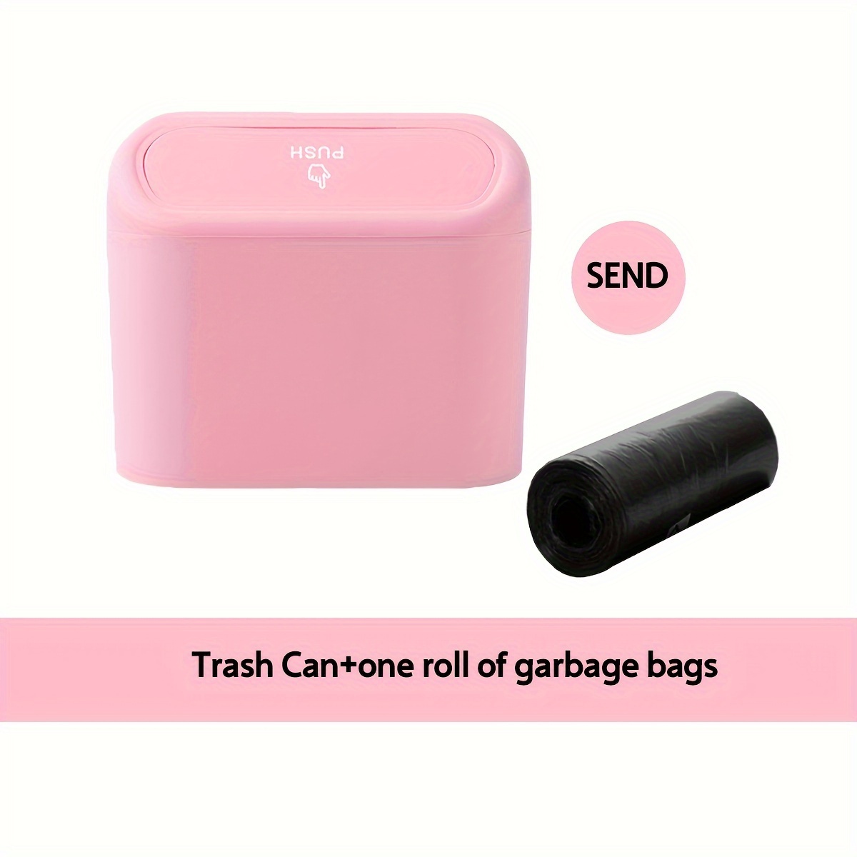 Multipurpose Car Trash Can Mini Storage Box For Garbage - Temu