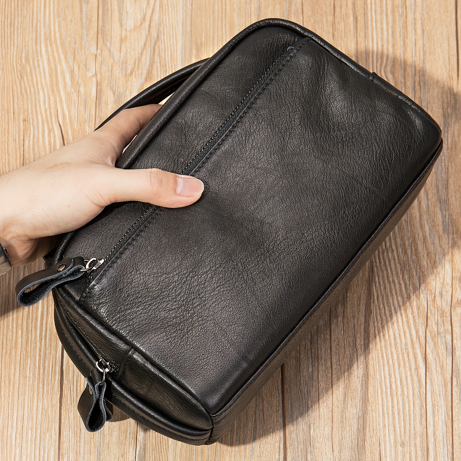 Men's Clutch Bag, Leather Handbag Gift for Him Christmas Gift 