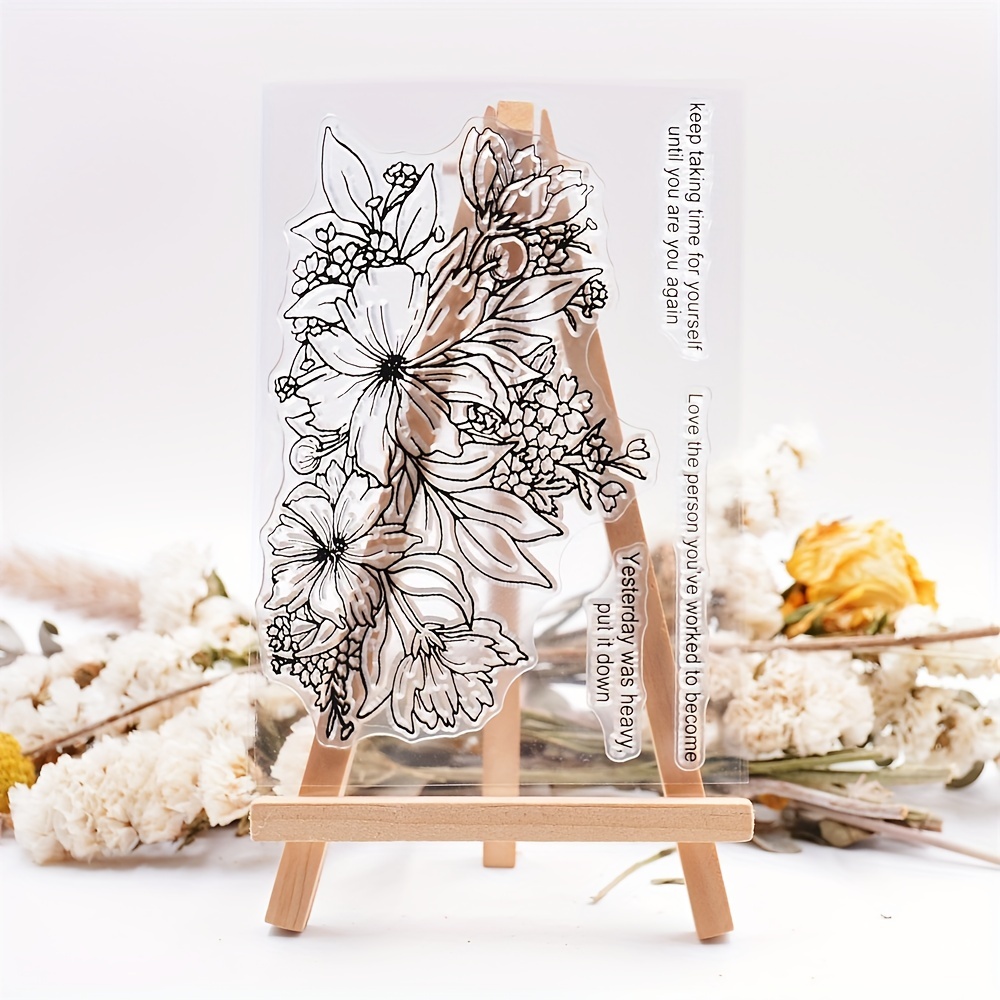 Beautifully Crafted Transparent Flower Clear Stamps Add A Touch Of