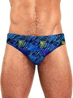 Plus Size Men's Swim Trunks, Sexy Print Quick Drying Shorts, Low Waist Swimming Clothing, Professional Athletic Beach Shorts