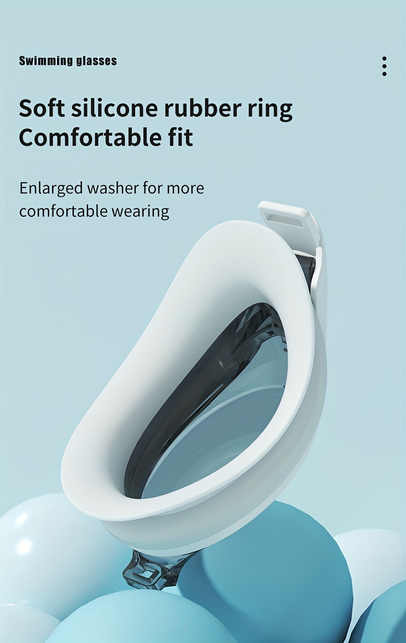 YUKE High-Definition Swimming Goggles, Waterproof Anti-Fog PC Material, Universal Fit for Adults, Unisex Design for Men and Women