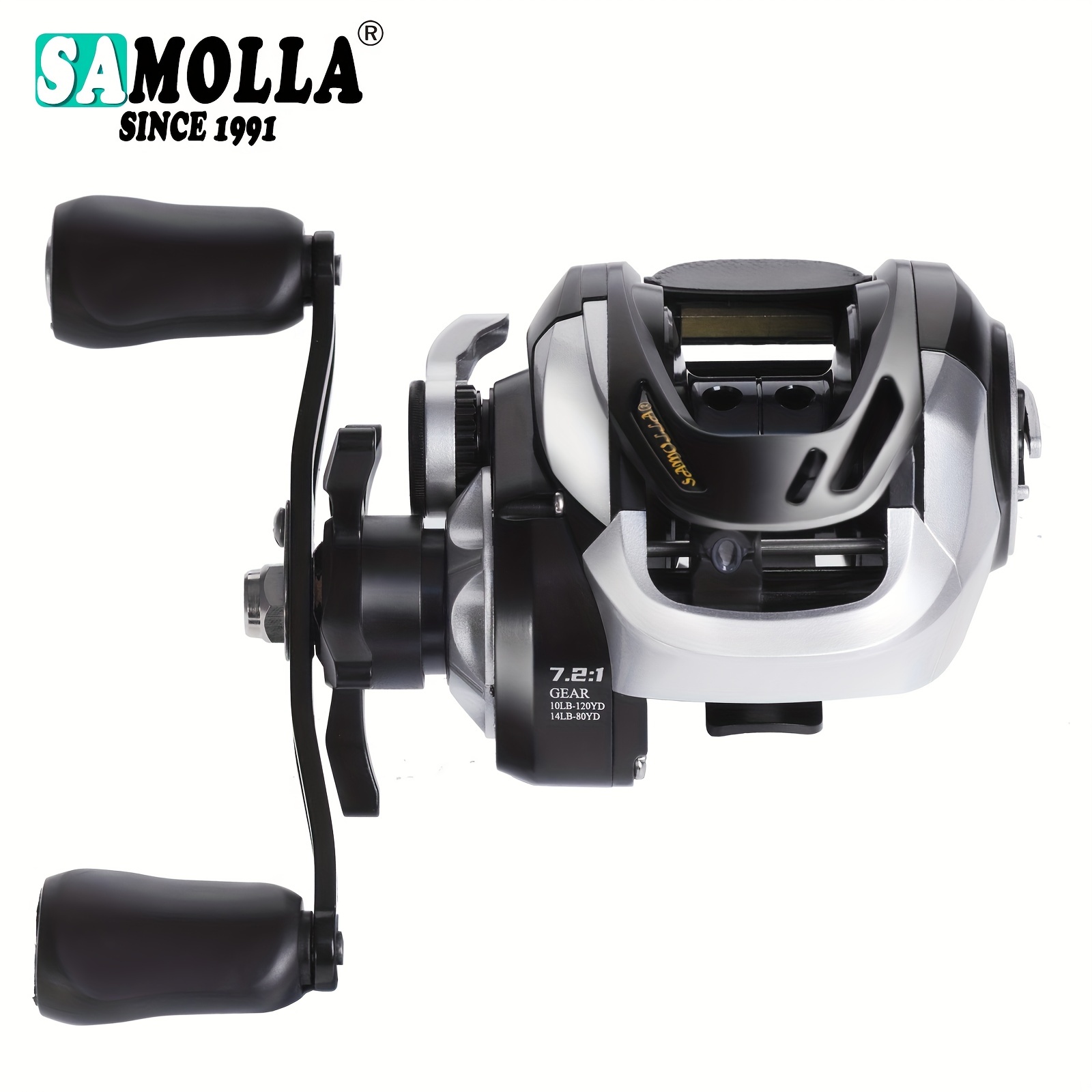  Fishing Conventional Reel Saltwater, for Catfish,  Salmon/Steelhead, 19+1 Strong Bearing, Magnetic Brake, 7.3:1 Speed Ratio  (Size : Right Hand) : Sports & Outdoors