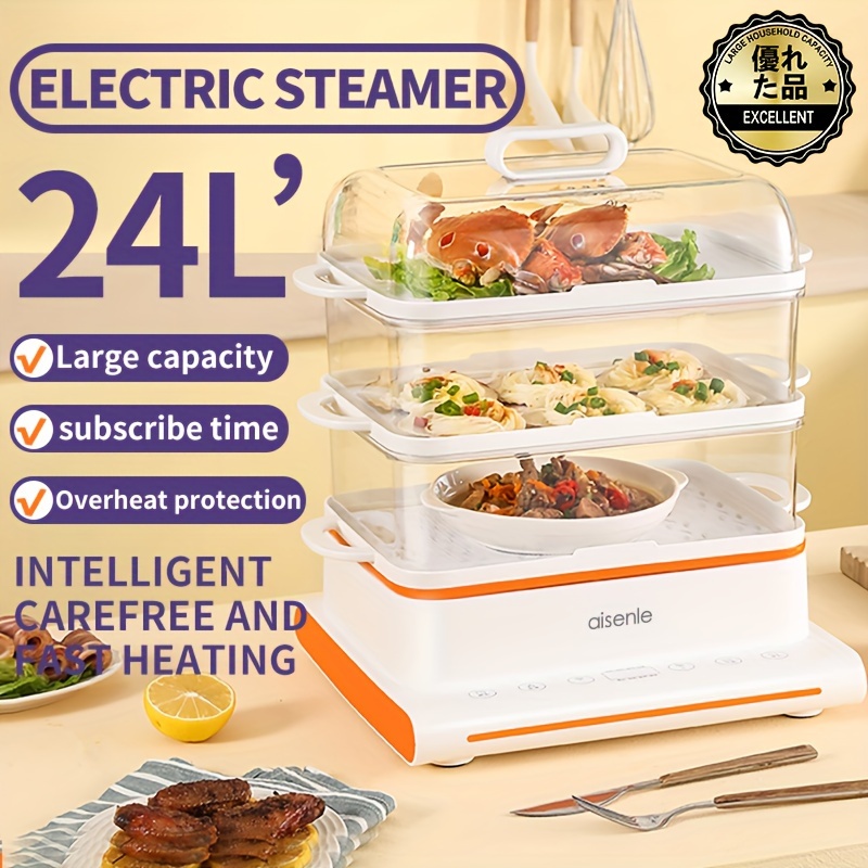 Household Electric Steamer for Food Steamer Multi-functional Three