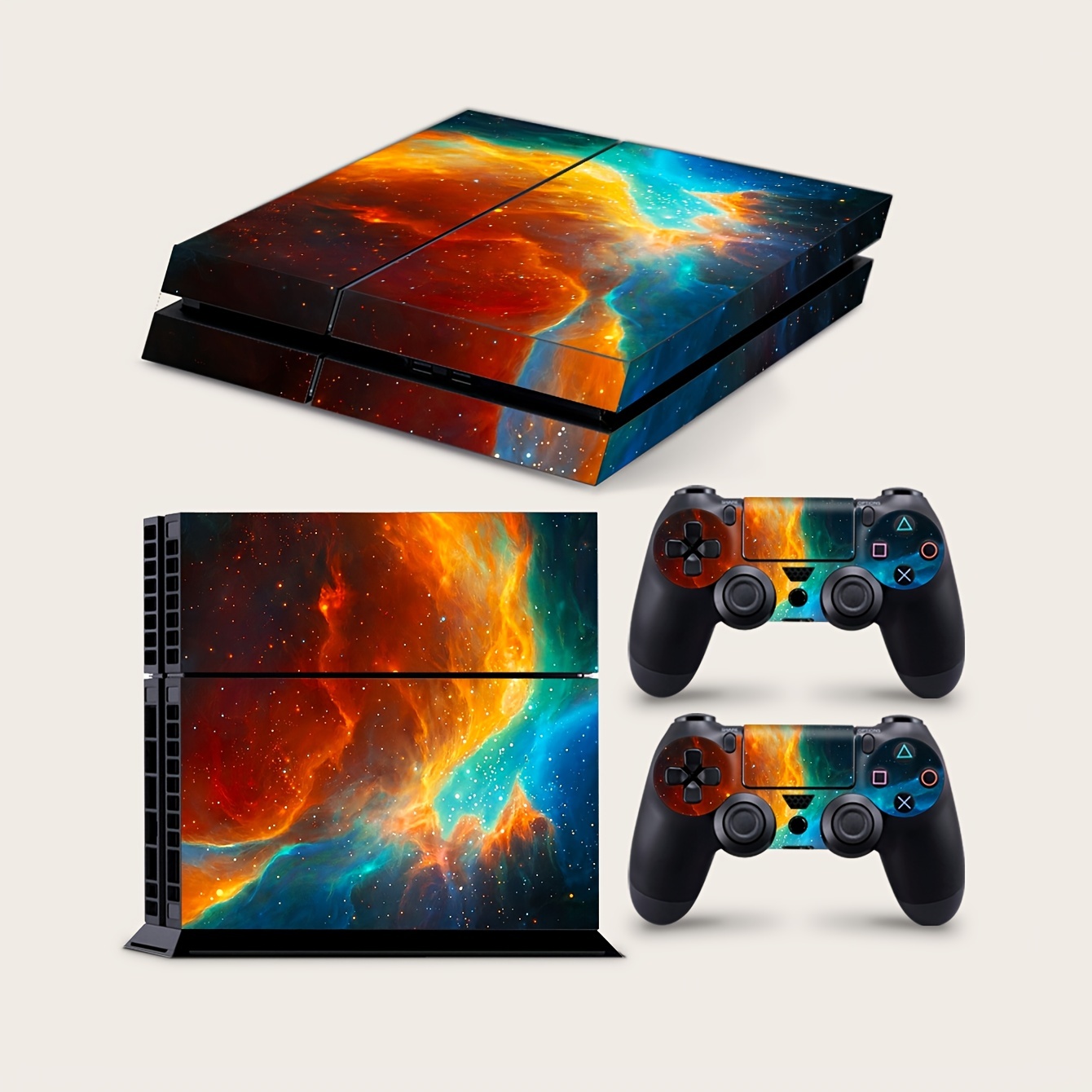  PS5 Skin for Console and Controller, Vinyl Sticker Decal Cover  for Playstation 5, Whole Body Skin Protector Durable, Scratch Resistant,  Compatible with Playstation 5 Disk Edition, Dark Ninja : Video Games