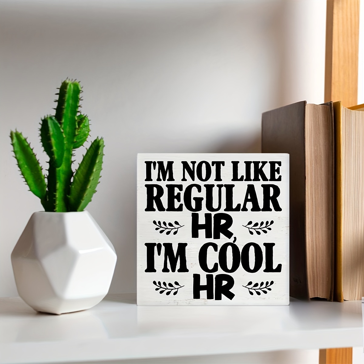 Funny HR Wooden Box Sign But Did You Document It Desk Decorative Wooden  Sign Office Decor for Desk Table Shelf 5 x 5 Inches