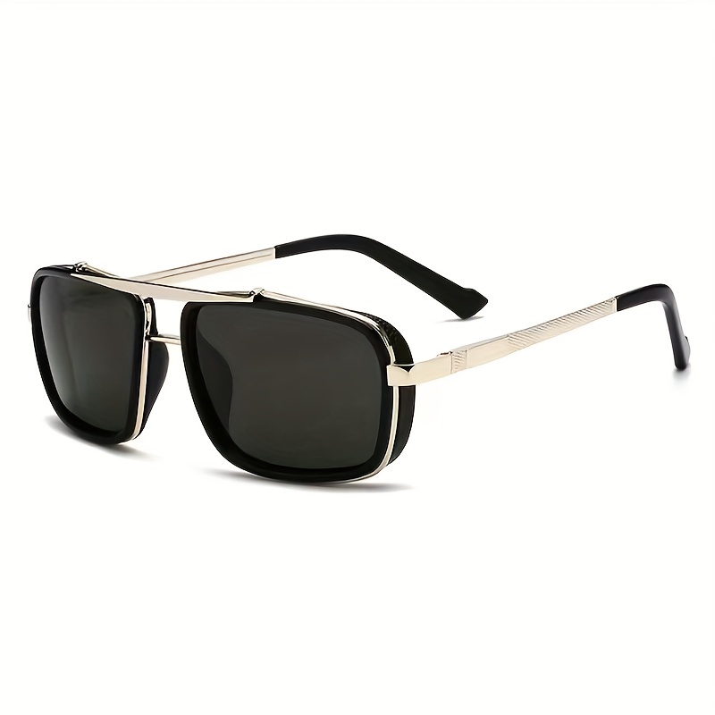 Men's Retro Steampunk Sunglasses Polarized UV400 Protective
