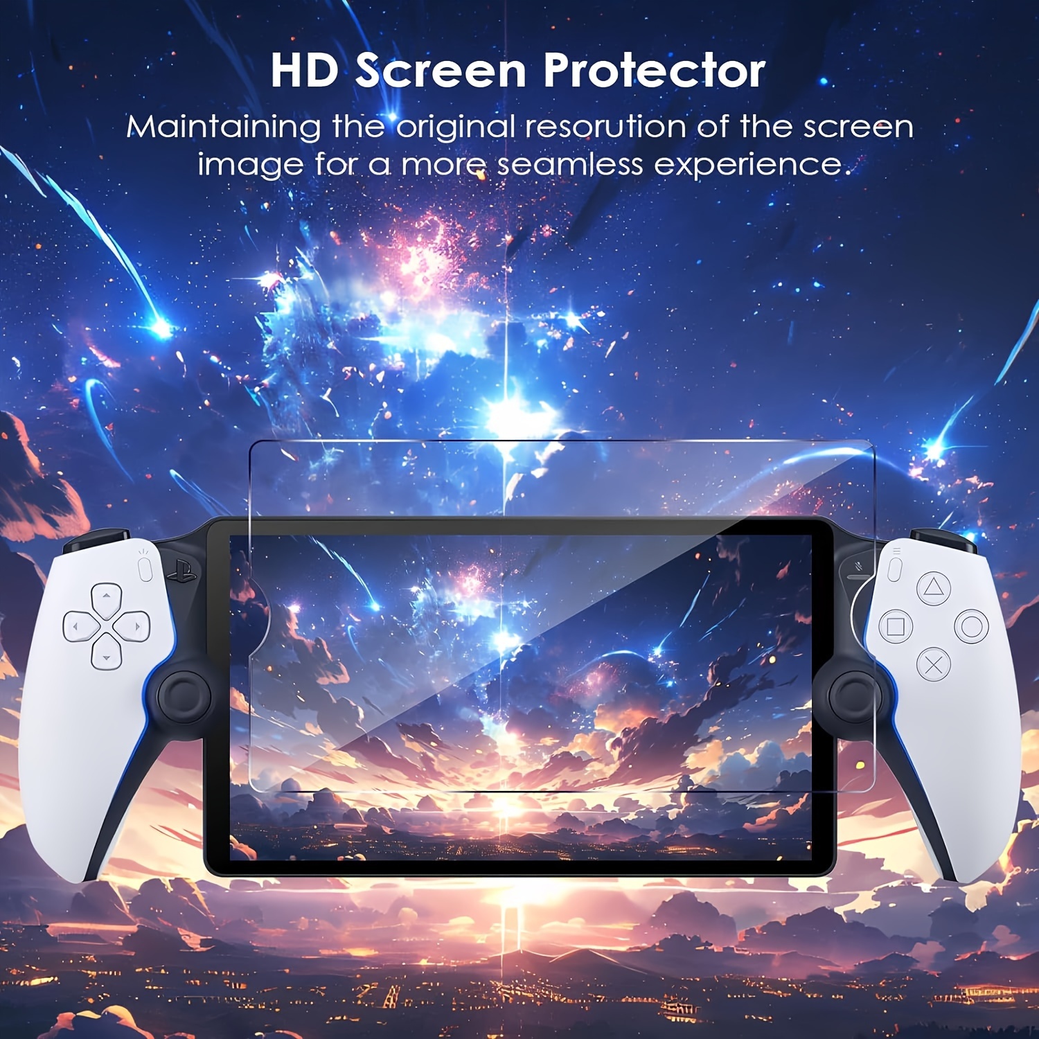  UniqueMe for PlayStation Portal Screen Protector, PS5 Portal HD  Military Grade Shatterproof 9H tempered glass for PlayStation PS Portal  Remote Player 8 inch 2023 - PlayStation 5 Screen,2 Pack : Cell Phones &  Accessories