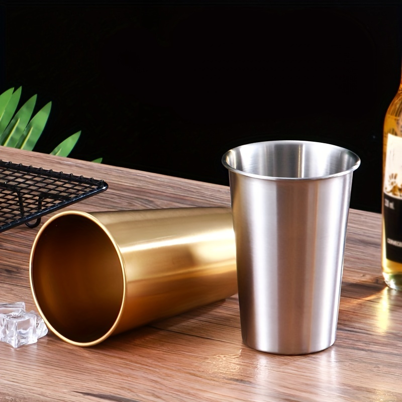 Stainless Steel Pint Cups Shatterproof Cup Tumblers - Temu