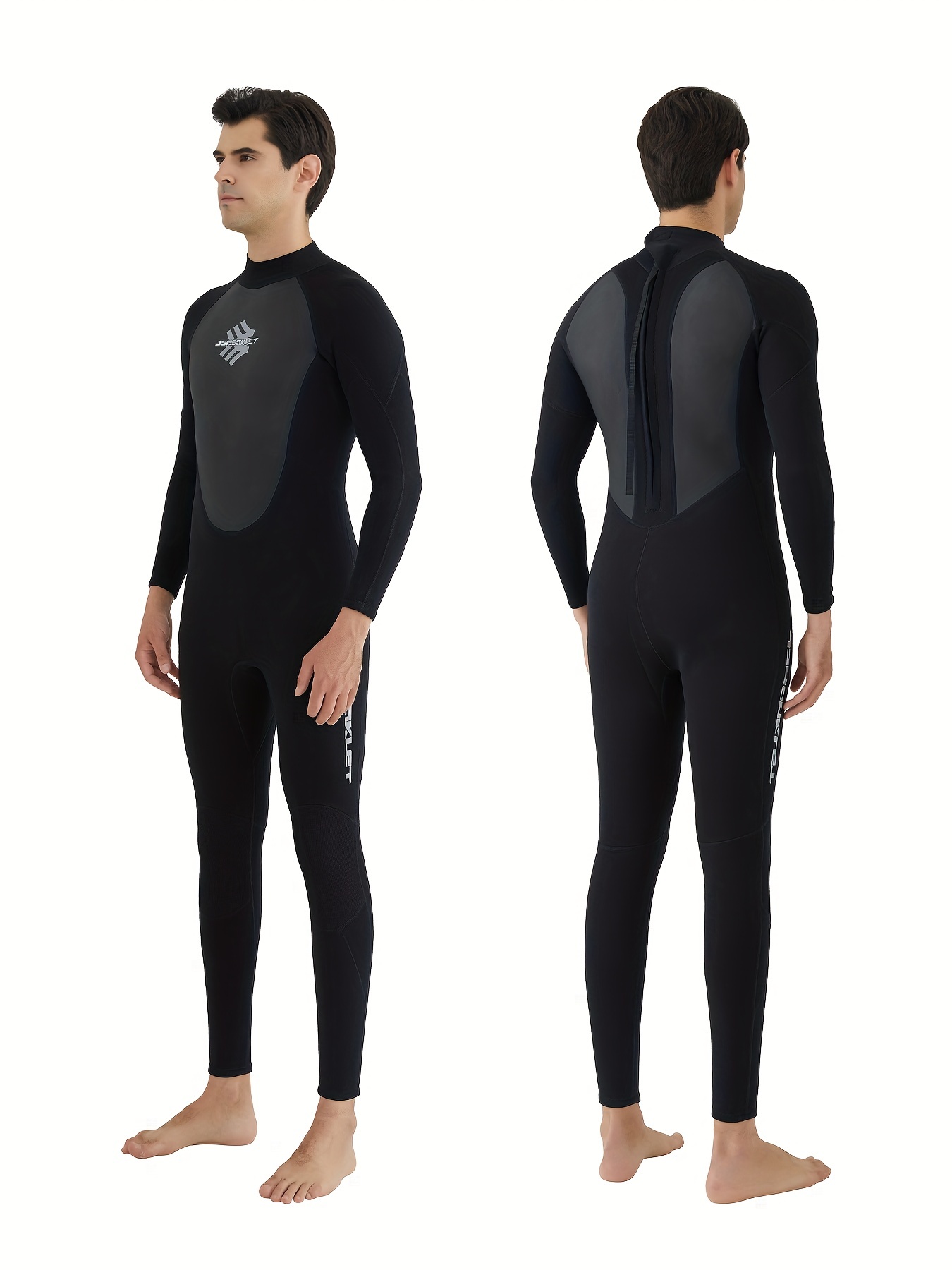 Men's Neoprene Wetsuit High Stretch Full Suit Free living - Temu