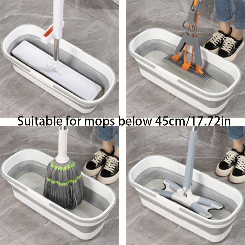 Folding Bucket Plastic Foldable Mop Bucket With Pulley - Temu