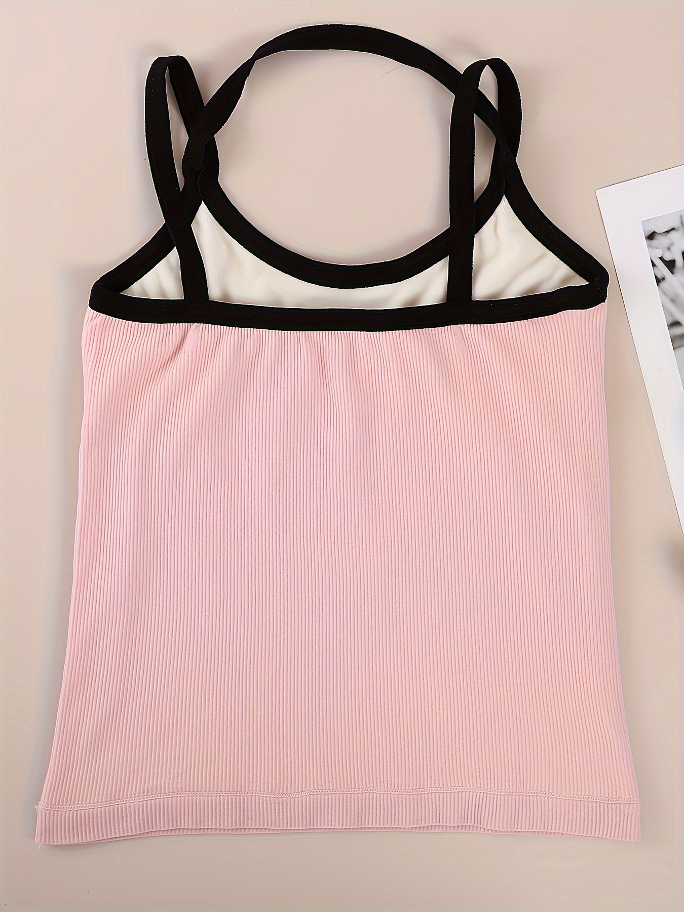 Thermal Underwear Cami Tops Soft Comfortable Crew Neck Plush