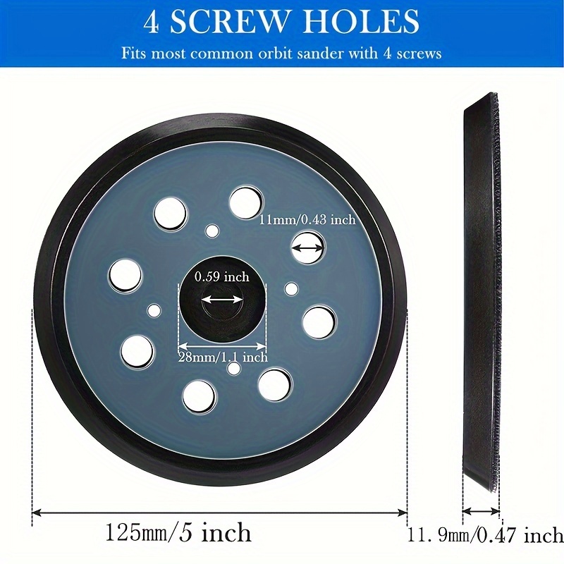 8-hole Hook And Loop Replacement Grinding Pad Suitable For Dw420/k,  Dw421/k, Dw422/k And Other Models Sander - Temu