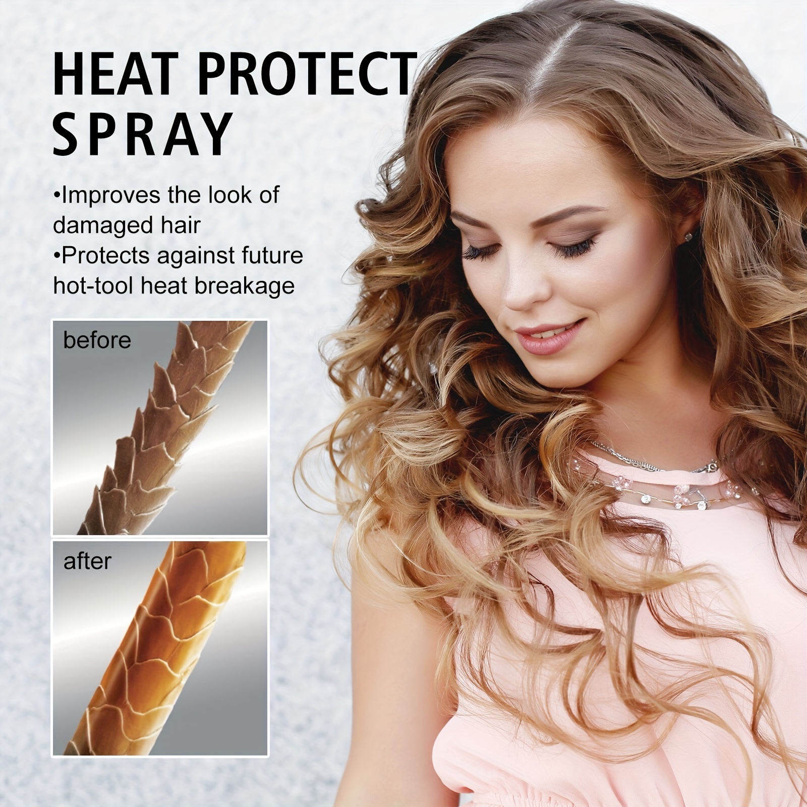 120ml Heat Protectant Spray for All Hair Types