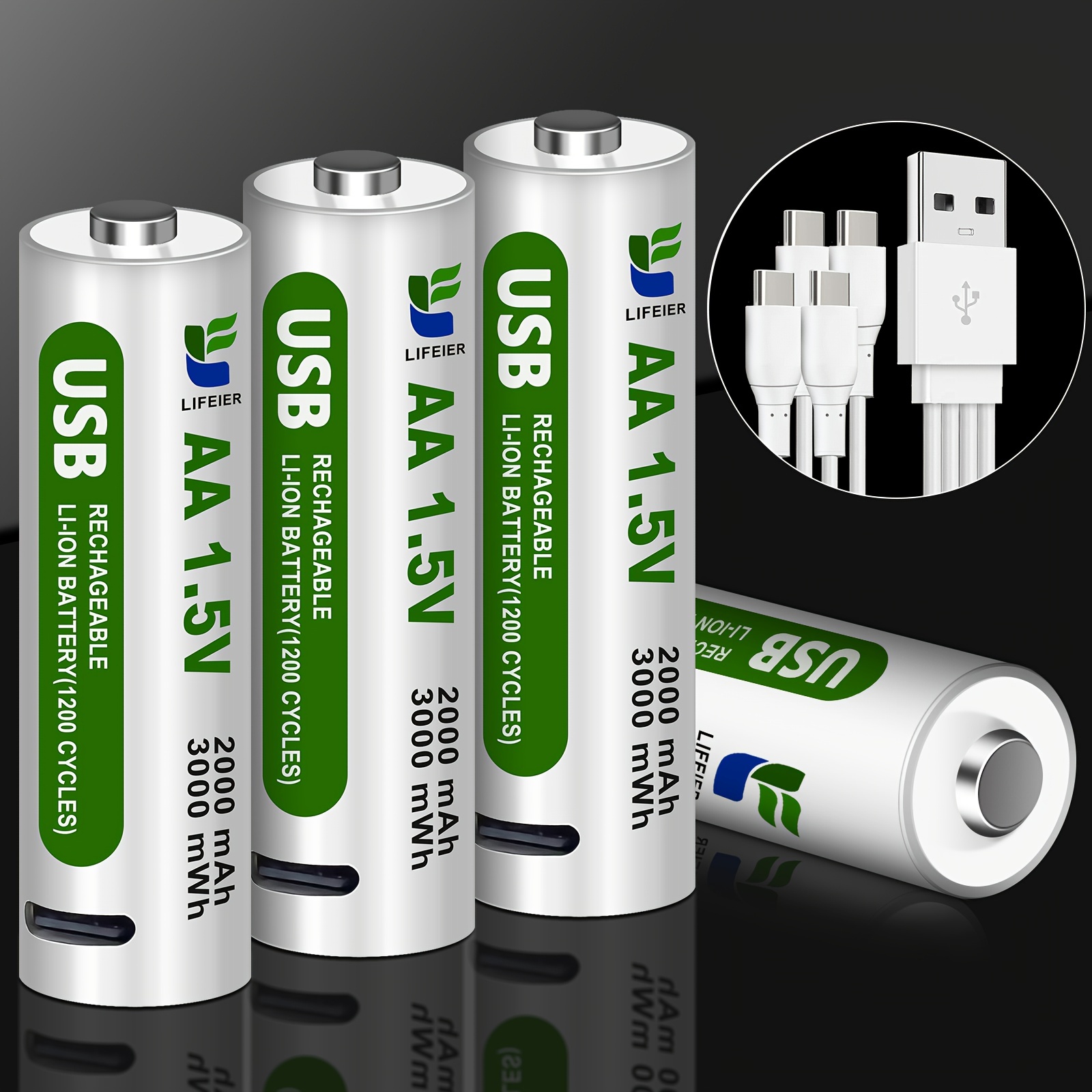 20 Pack Universal AAA Baterias Recargables Alta Capacidad 1.2V 600mAh  Triple AAA