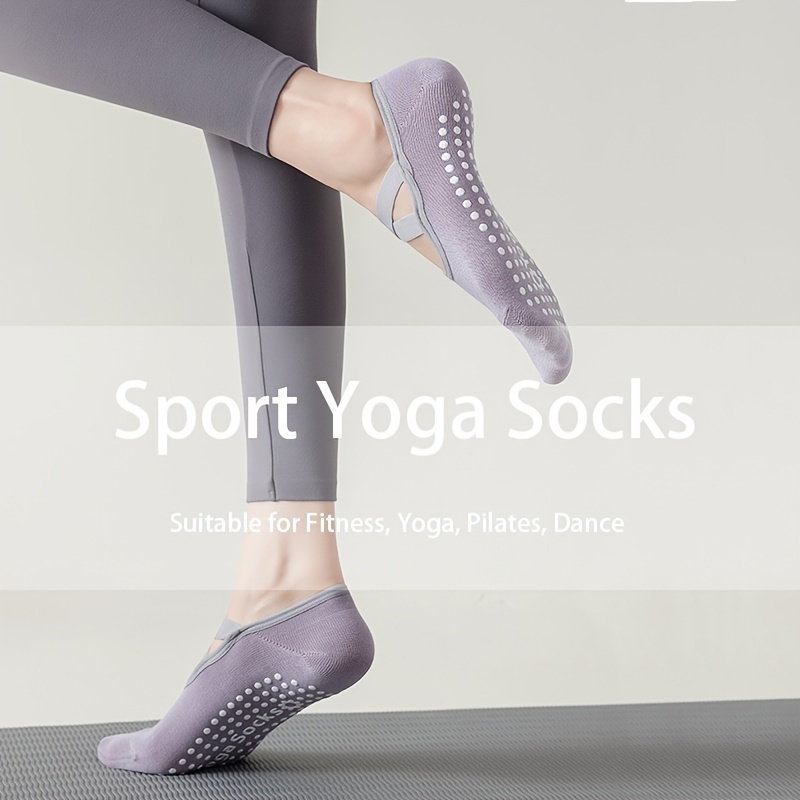 1 Pair Women Barre Dance Training Yoga Shoes Pilates Grip Socks