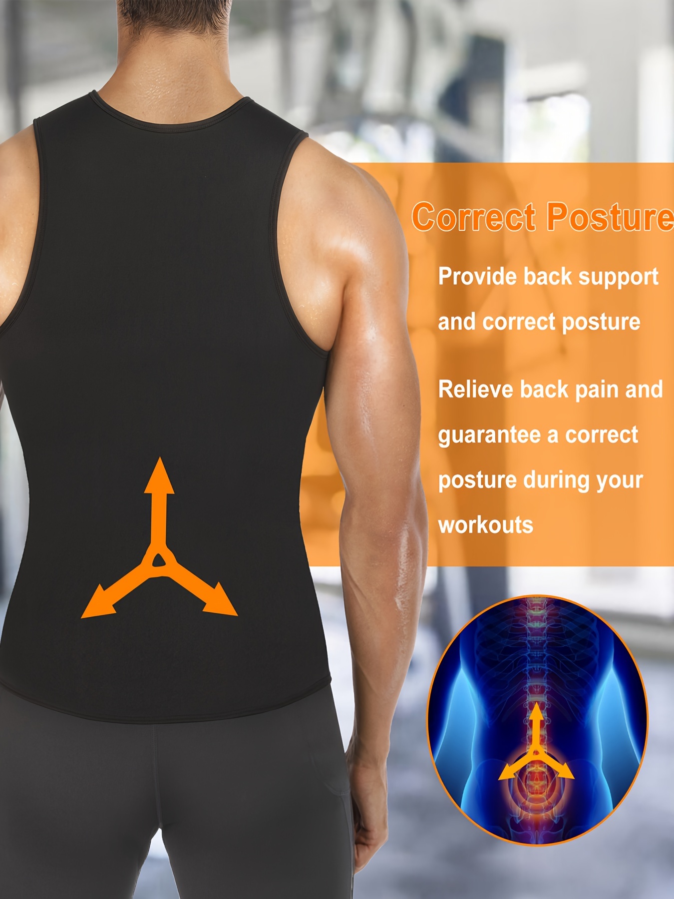 Cheap Waist Trainer Sweat Vest for Men Hot Neoprene Sauna Tank Top Gym  Workout Suit Compression Shirt Shapewear Slimming Body Shaper Thermal  Girdle