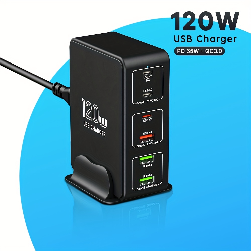 12 Port Usb Phone Charger Fast Charging Station Charger - Temu