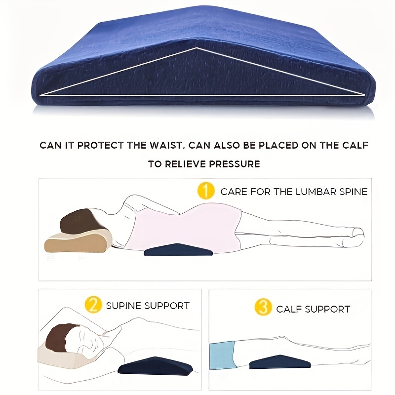 Lumbar Support Pillow For Sleeping, Memory Foam Back Waist Cushion For Lower  Back Effective Relax, Back Pillow For Sleeping, Lumbar Support Pillow For  Bed And Chair - Temu United Arab Emirates