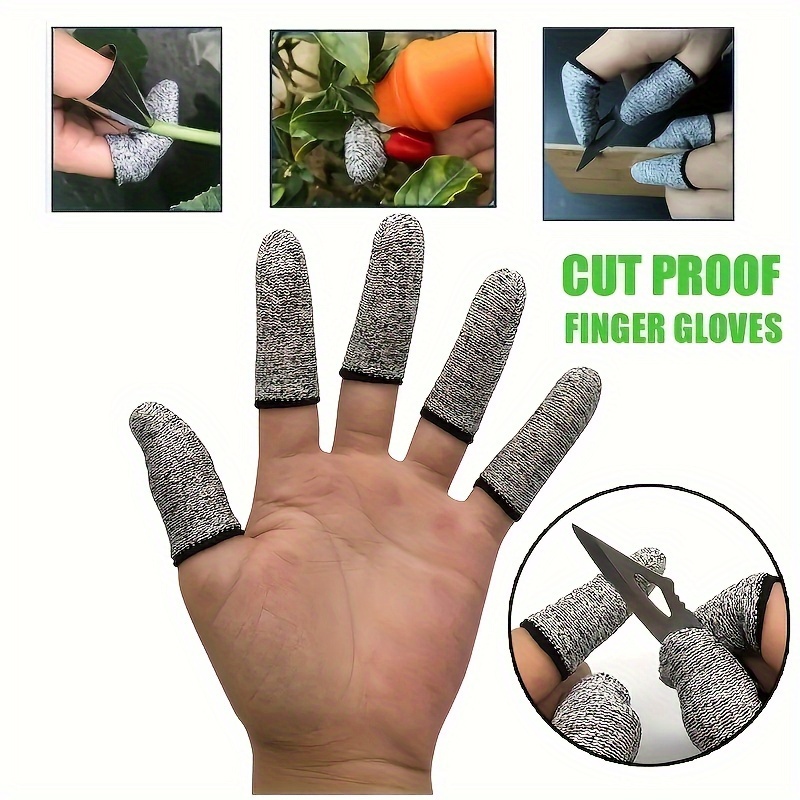 10 protectores de dedos de gel para heridas, gorras transpirables para  dedos con agujeros para grietas de dedos, eczema, dedos gatillo, ampollas