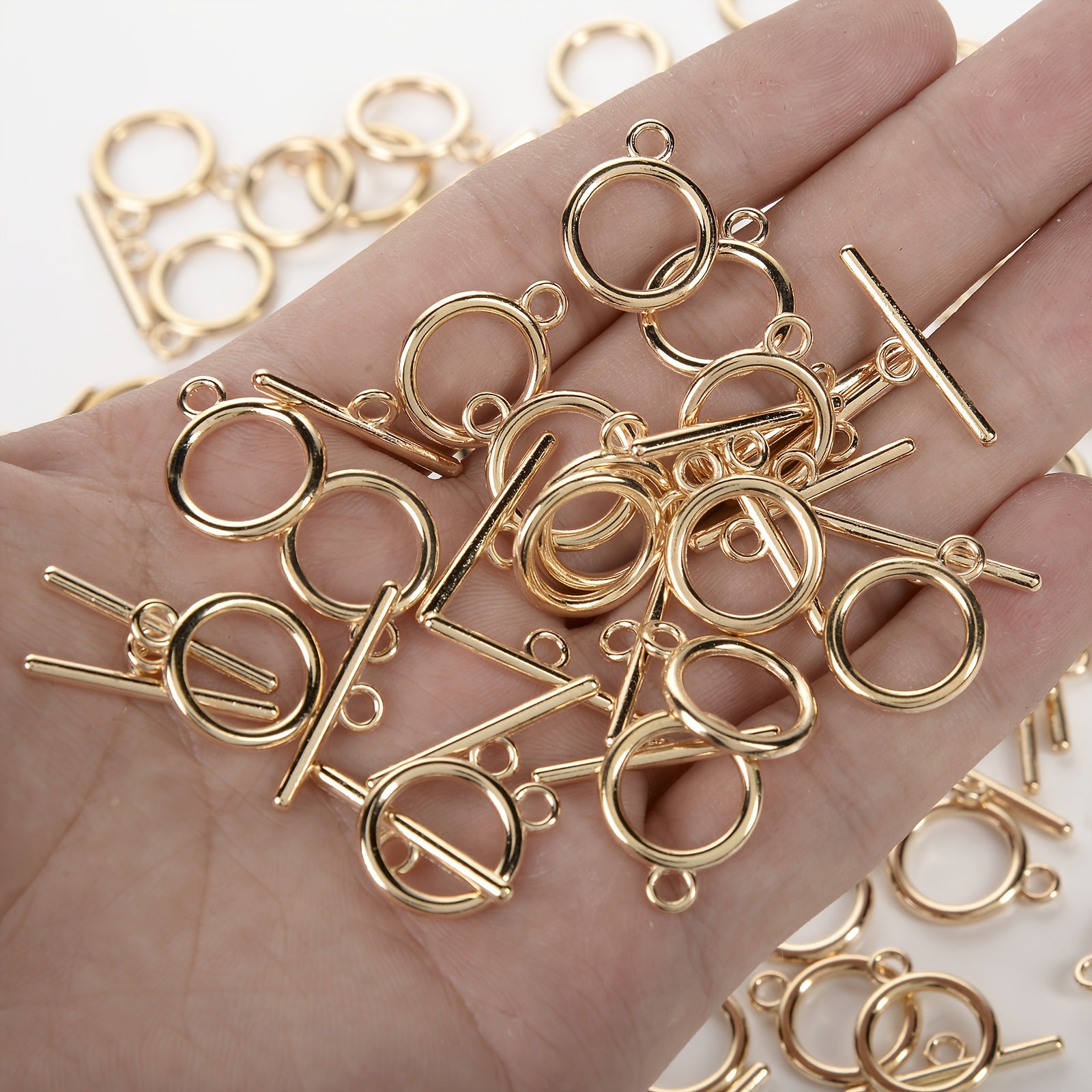 Copper Toggle Jewelry Clasps Necklace Toggle Clasp Silver Toggle Clasps for  Jewelry Making Kit Jewelry Clasps Beads for Bracelets Making Necklace