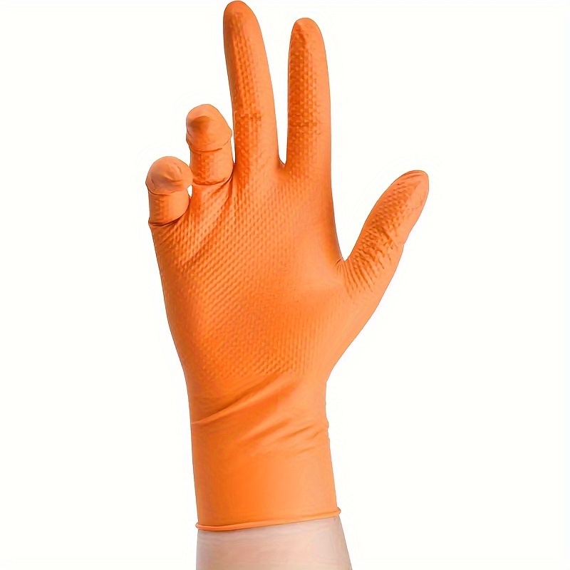 1 Par Guantes Nitrilo Resistentes Productos Químicos - Temu