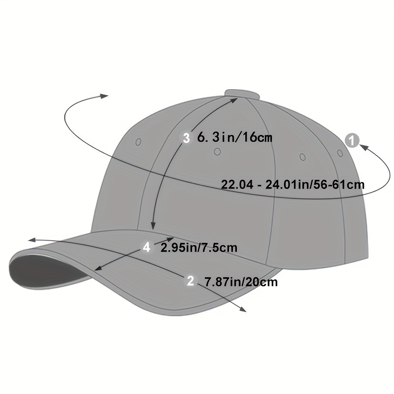 1pc Mens Cross Baseball Adjustable Casual Hat For Spring Fall