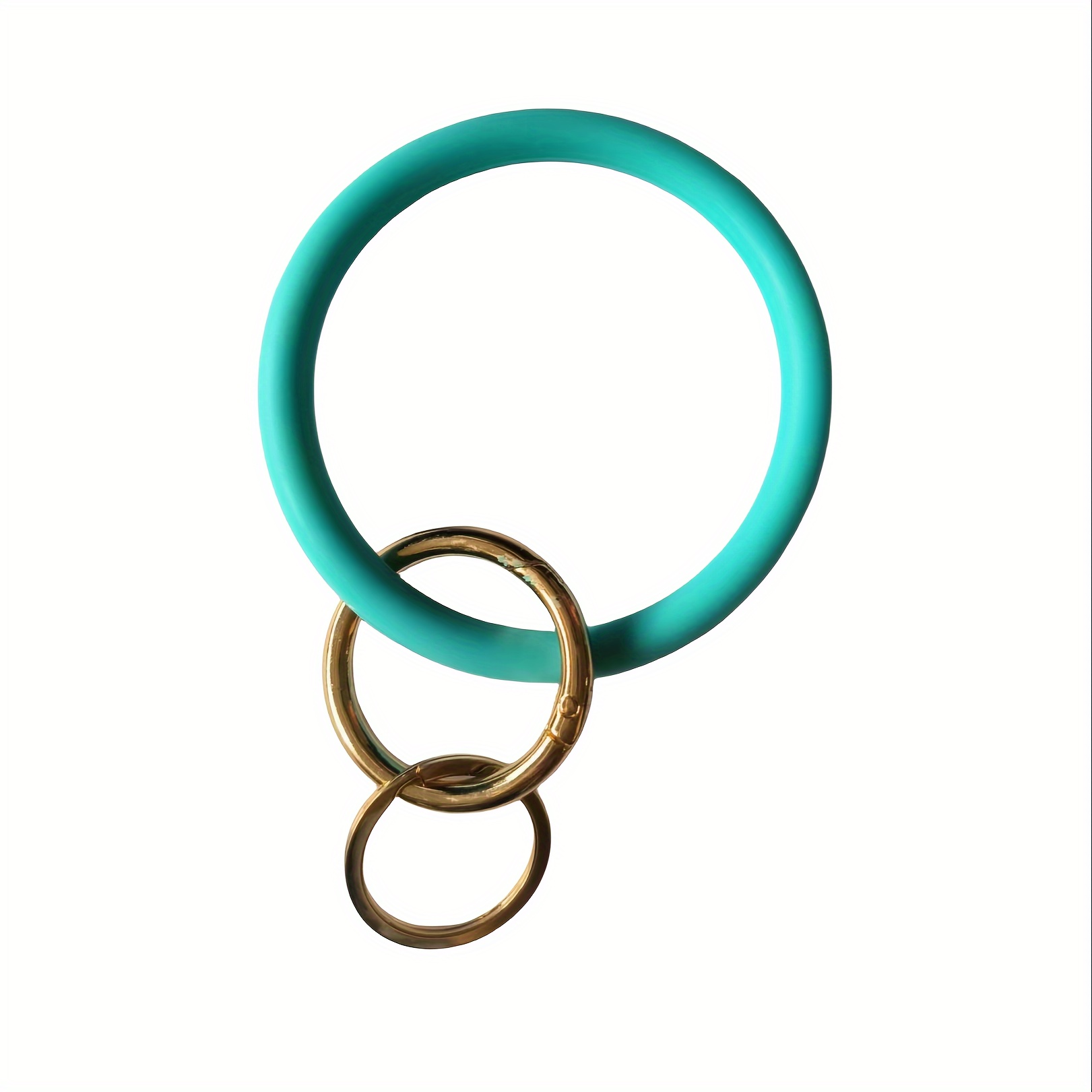 Silicone O Ring Keychain Circle Wristlet