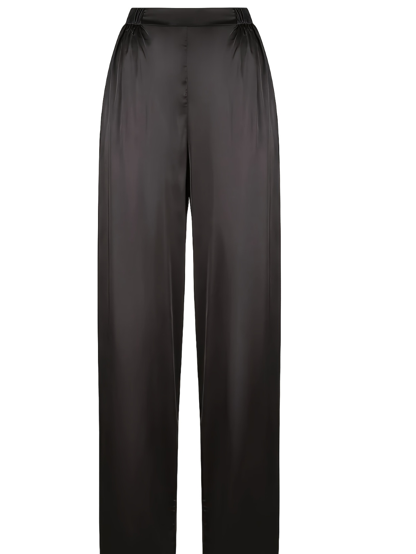 Wantschun Womens Capri Pajama Pants Satin Silk Causal Lounge Bottoms Sleep  Pants Nightwear Loose Fit Elastic Waist Black ; Small : :  Clothing, Shoes & Accessories