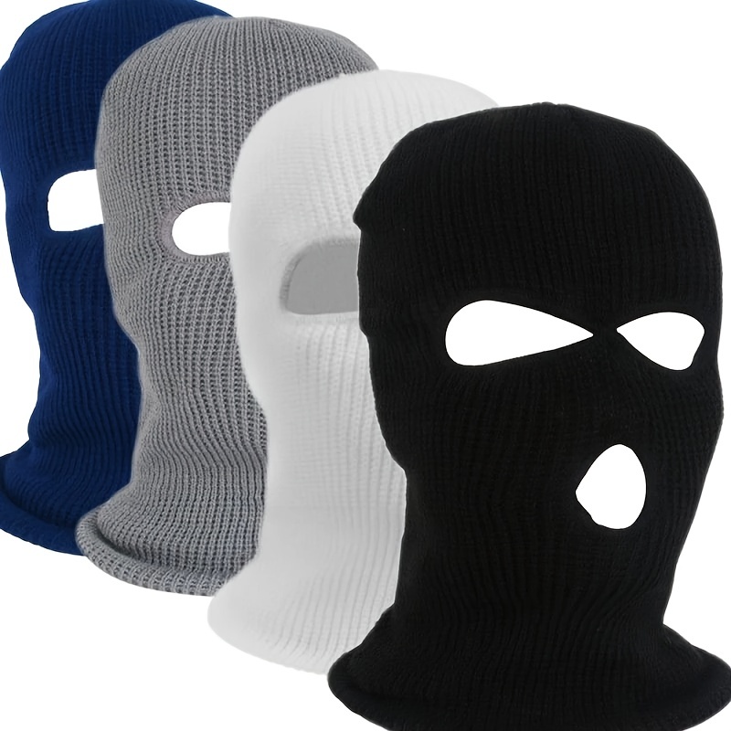 Wholesale Knitted 1 2 3 Hole Full Face Mask Custom Designer Ski