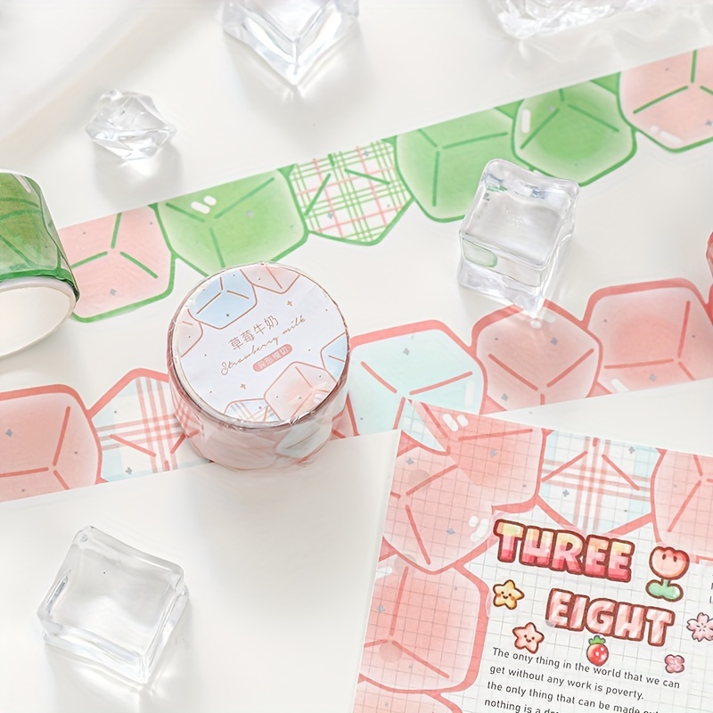 Kawaii Washi Tape Set Peach Decorative Tape Art - Temu