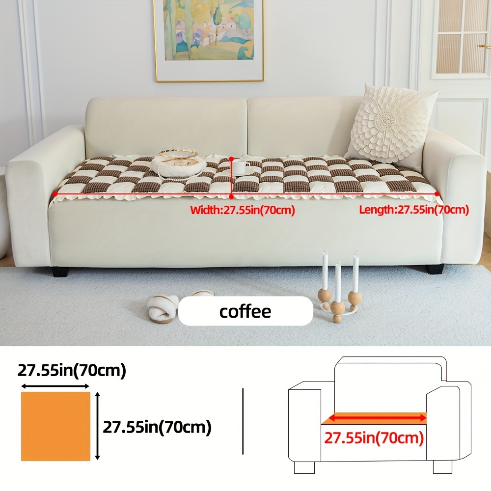 boho chic handcrafted plush sofa cover pet friendly ultra - Temu