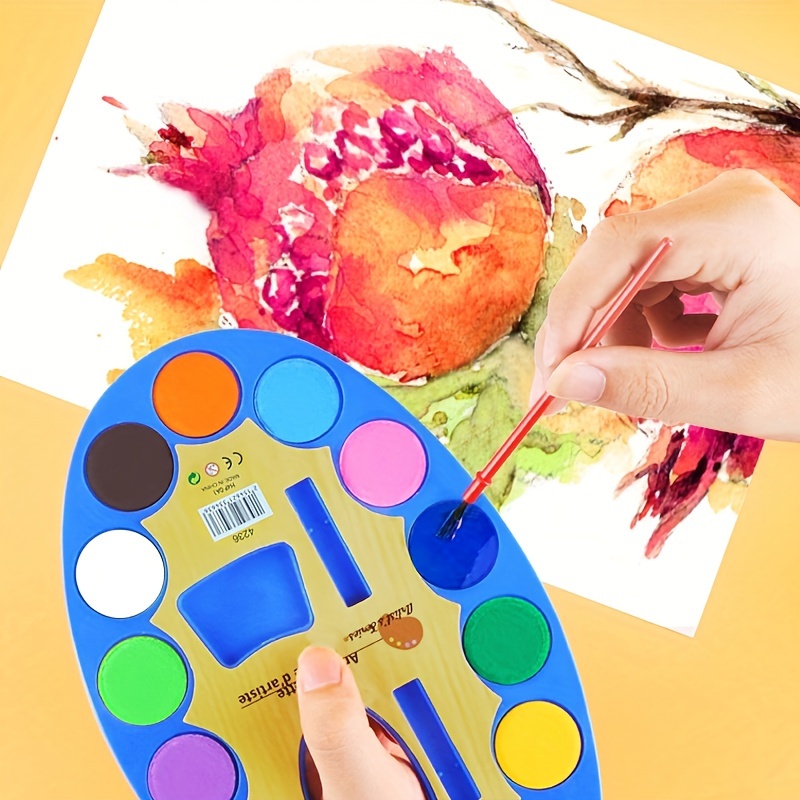 Kit Gouache Para Niños Kit Dibujo De 12/24 Colores Con Cepillo 5ml Acuarela  Tubo De Pintura Suministros De Arte Estudiantes Regalo