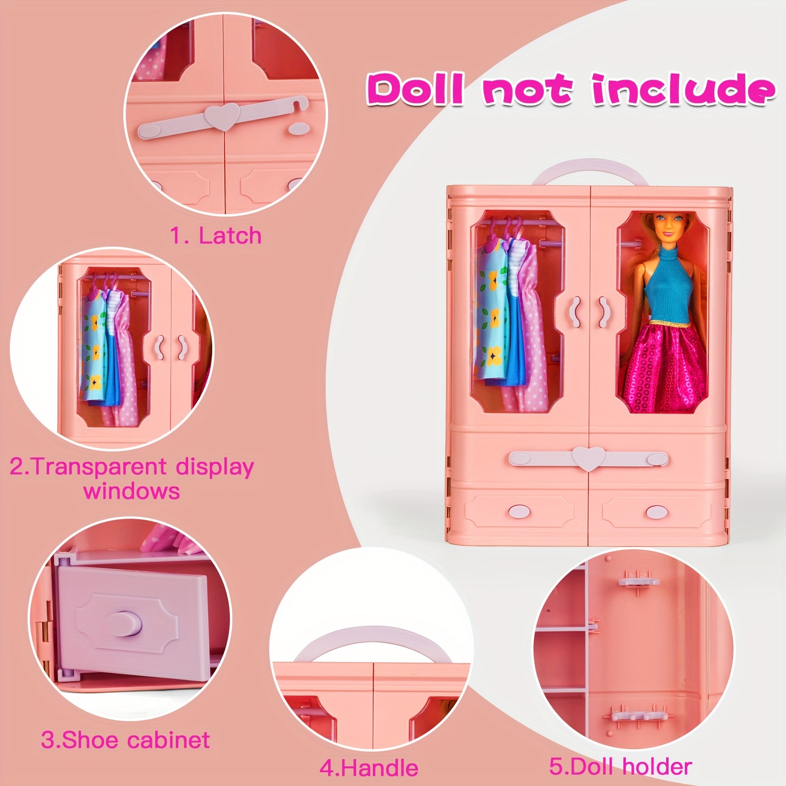 Doll Display Rack Hangers, Doll Clothes Accessories