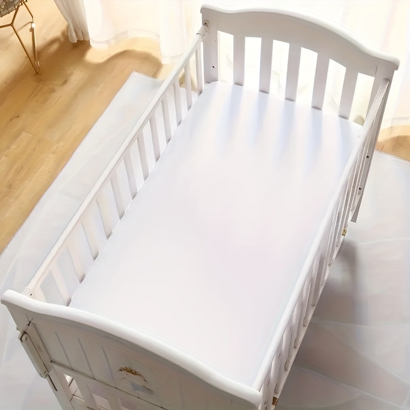 Doublure de lit de bébé en maille respirante grise - Collection