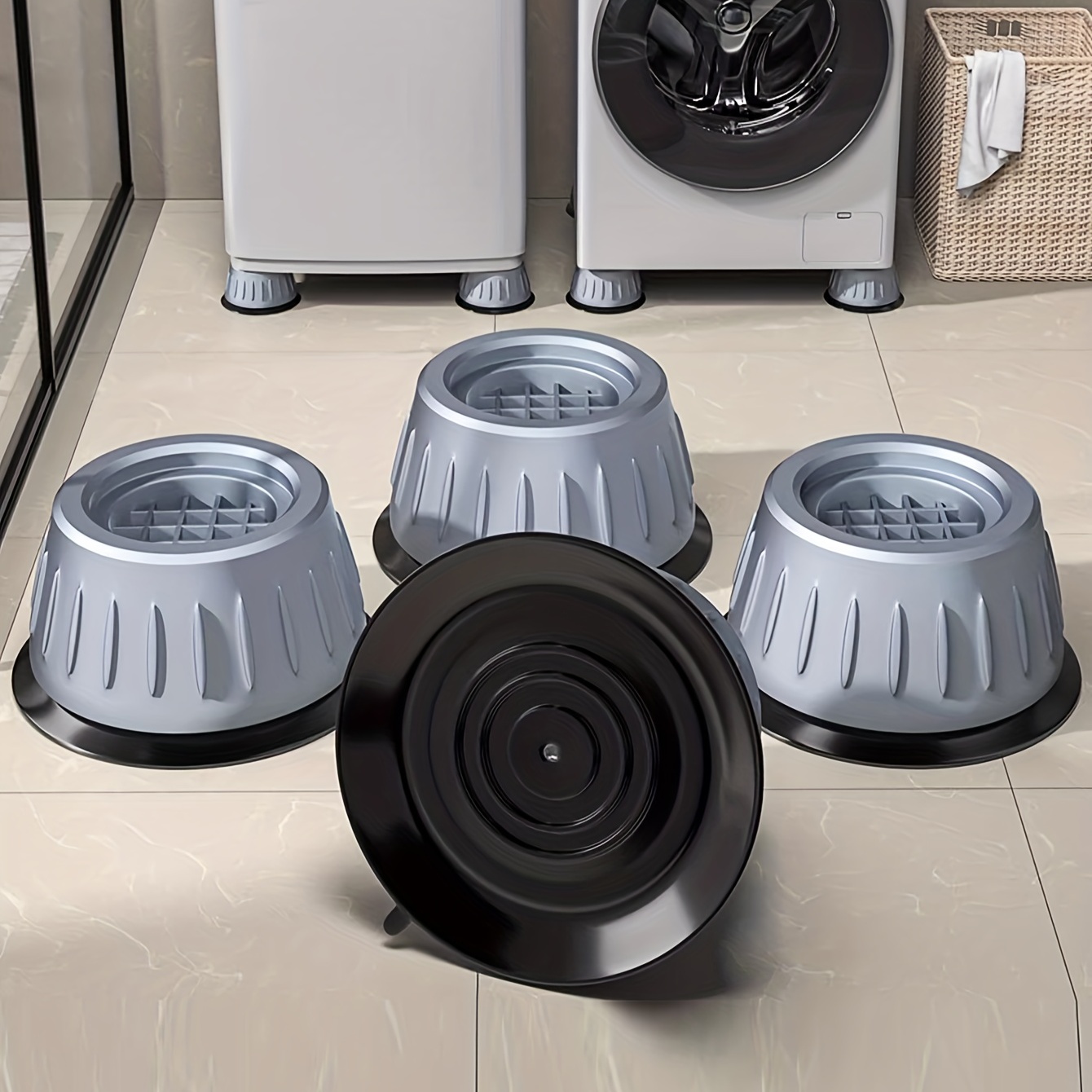 Anti Vibration Pads Washer Dryer Pedestals Noise Dampening - Temu