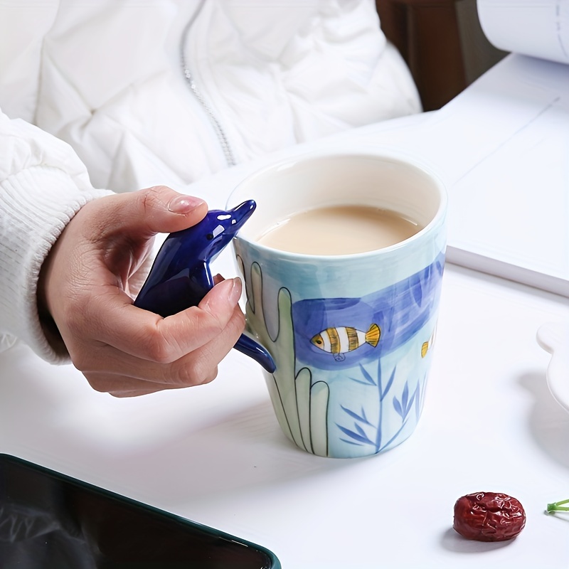 3D White Dinosaur Mug Design