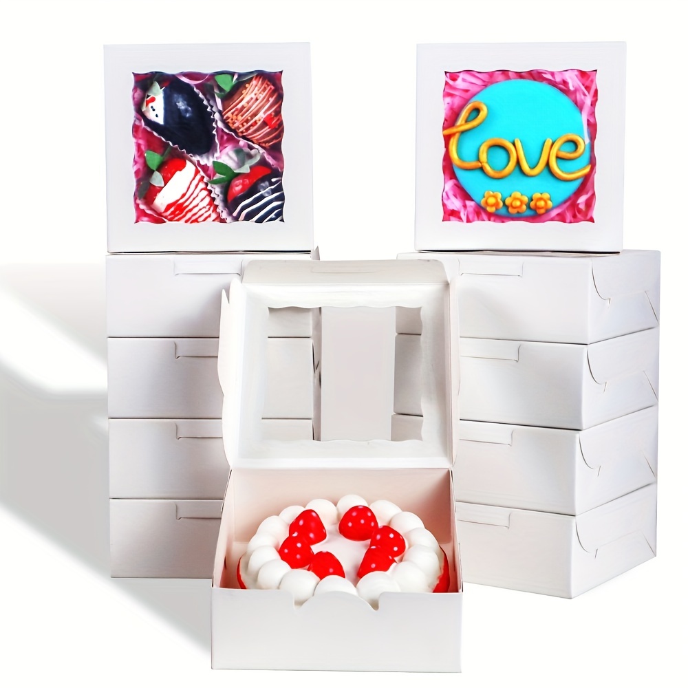 Gift Boxes Bakery Boxes With Clear Window Pie Boxes - Temu