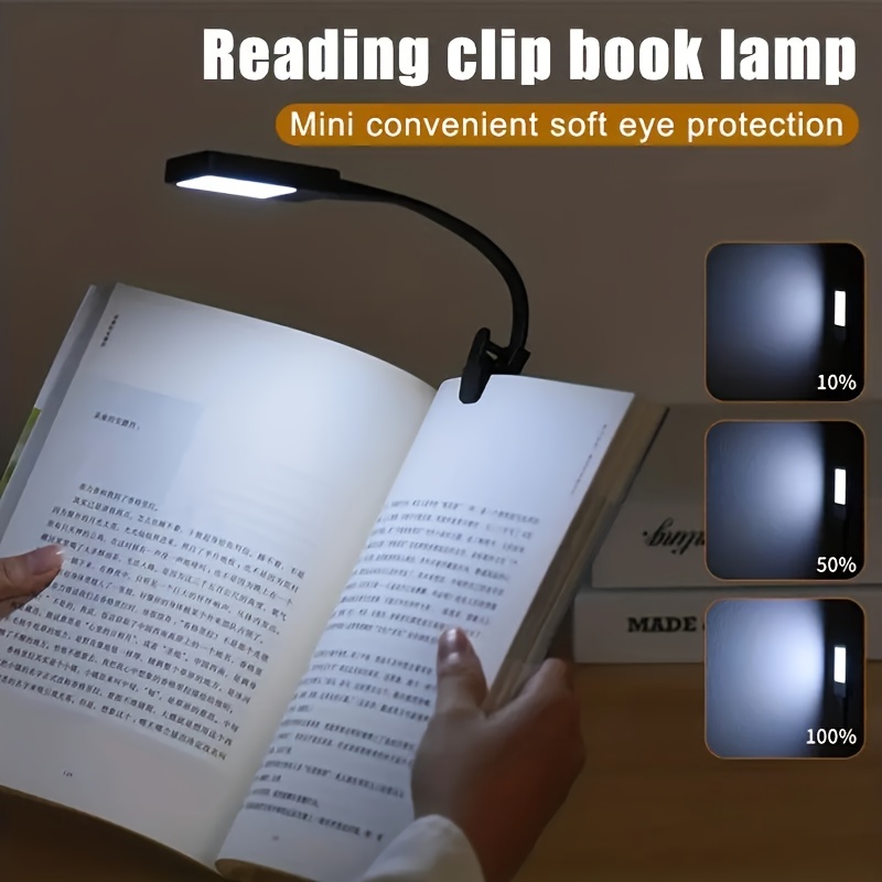 Rechargeable Book Reading Light Lamp Led Book Light Reading - Temu