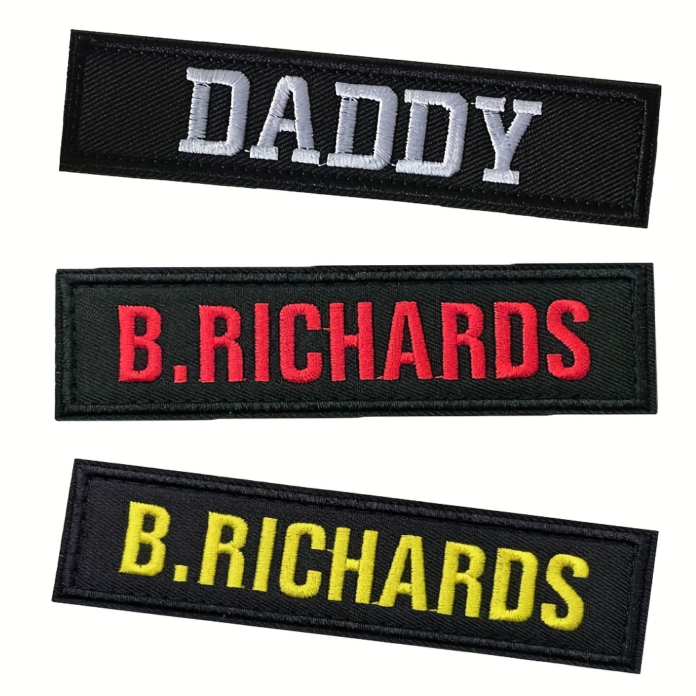 Personalized Embroidered Name Patches Hook Fastener Uniform - Temu