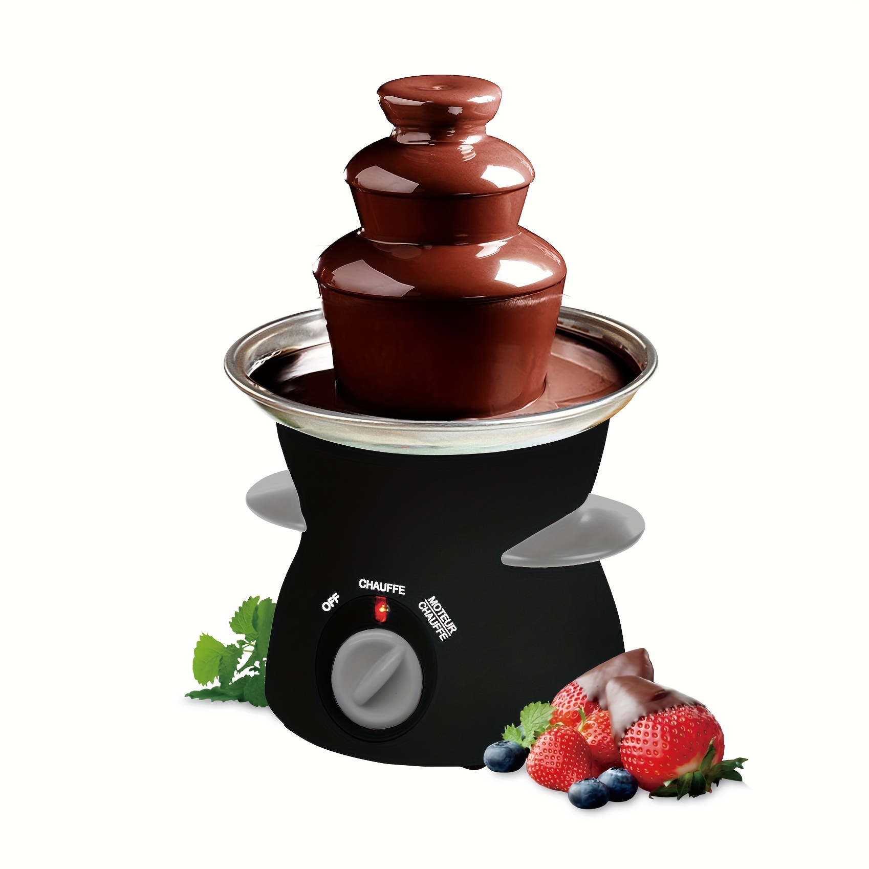MultiOutools Mini Electric Fondue Pot Set With Dipping Forks, Chocolate  Melts Candy Melts Fondue Pot, Melting Chocolate Small Pot For Chocolate  Carame
