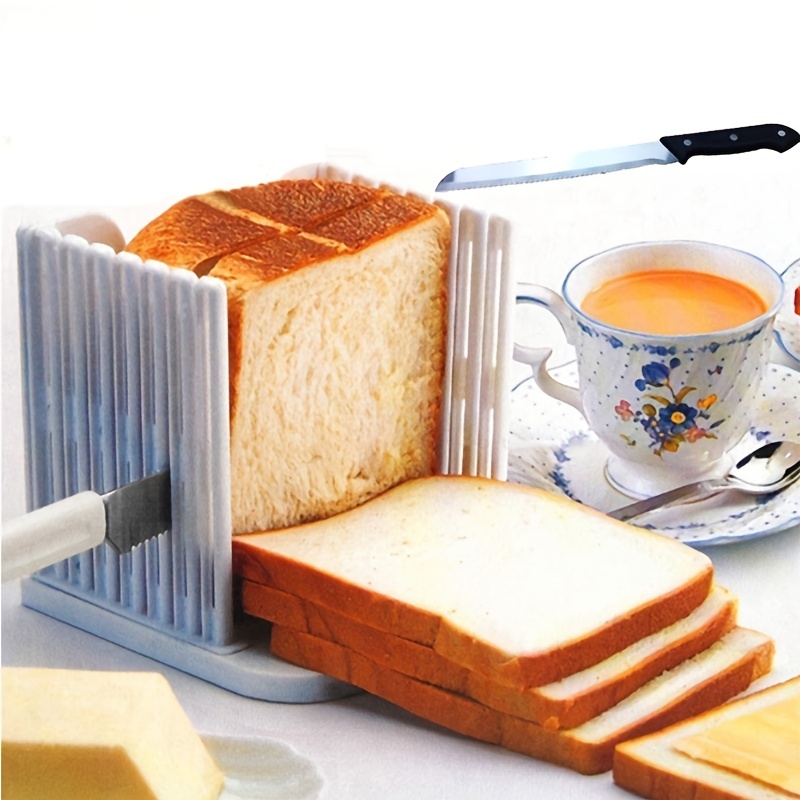 Adjustable Bagel Bread Slicer Toast Loaf Cutter Sandwich Slicing Tool  Folding