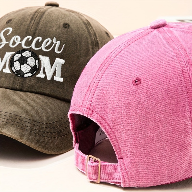 Couple Baseball Soccer Mom Soccer Dad Embroidered Washed - Temu
