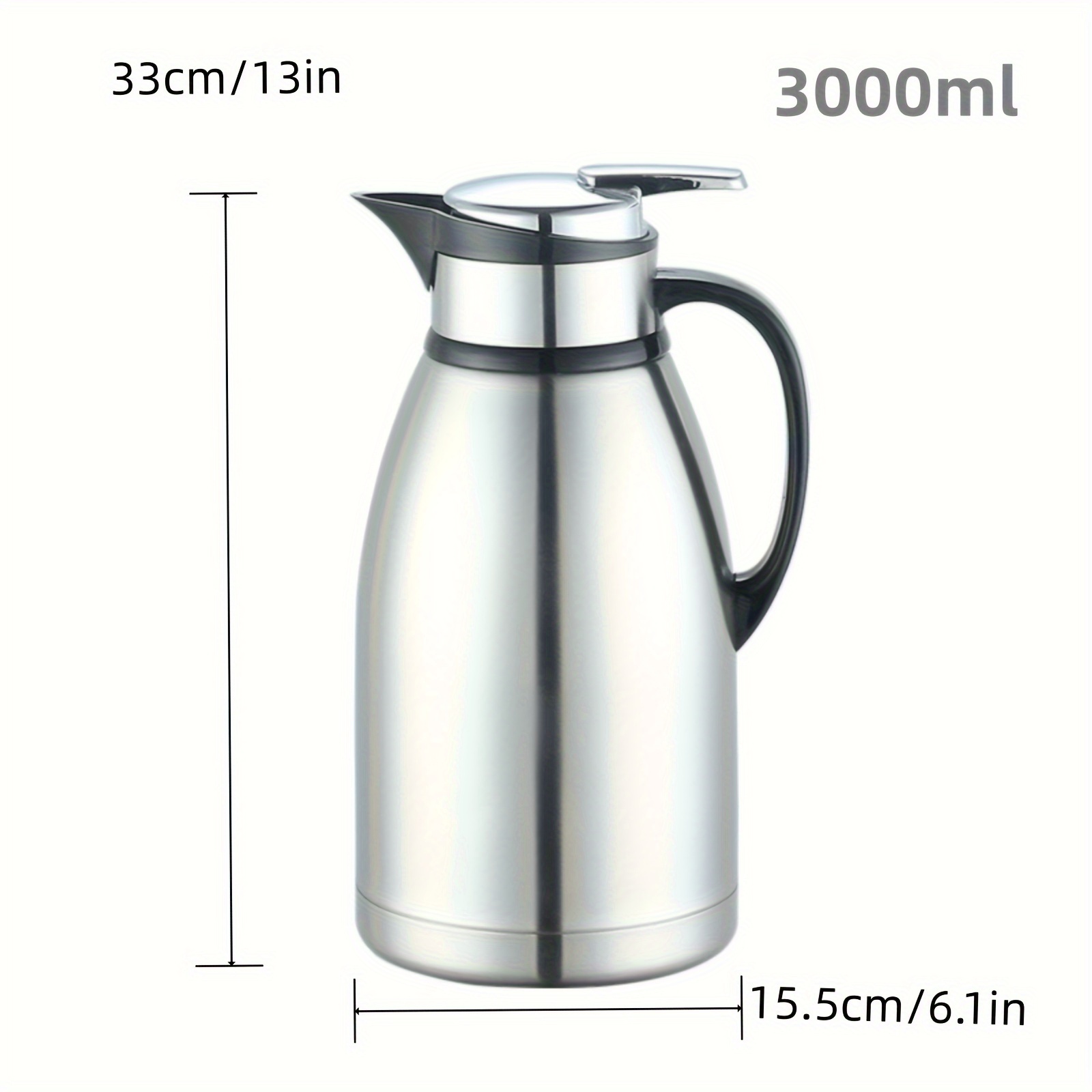 1pc Vacuum Insulating Air Pot Jug For Hot Cold Drink Tea Coffee