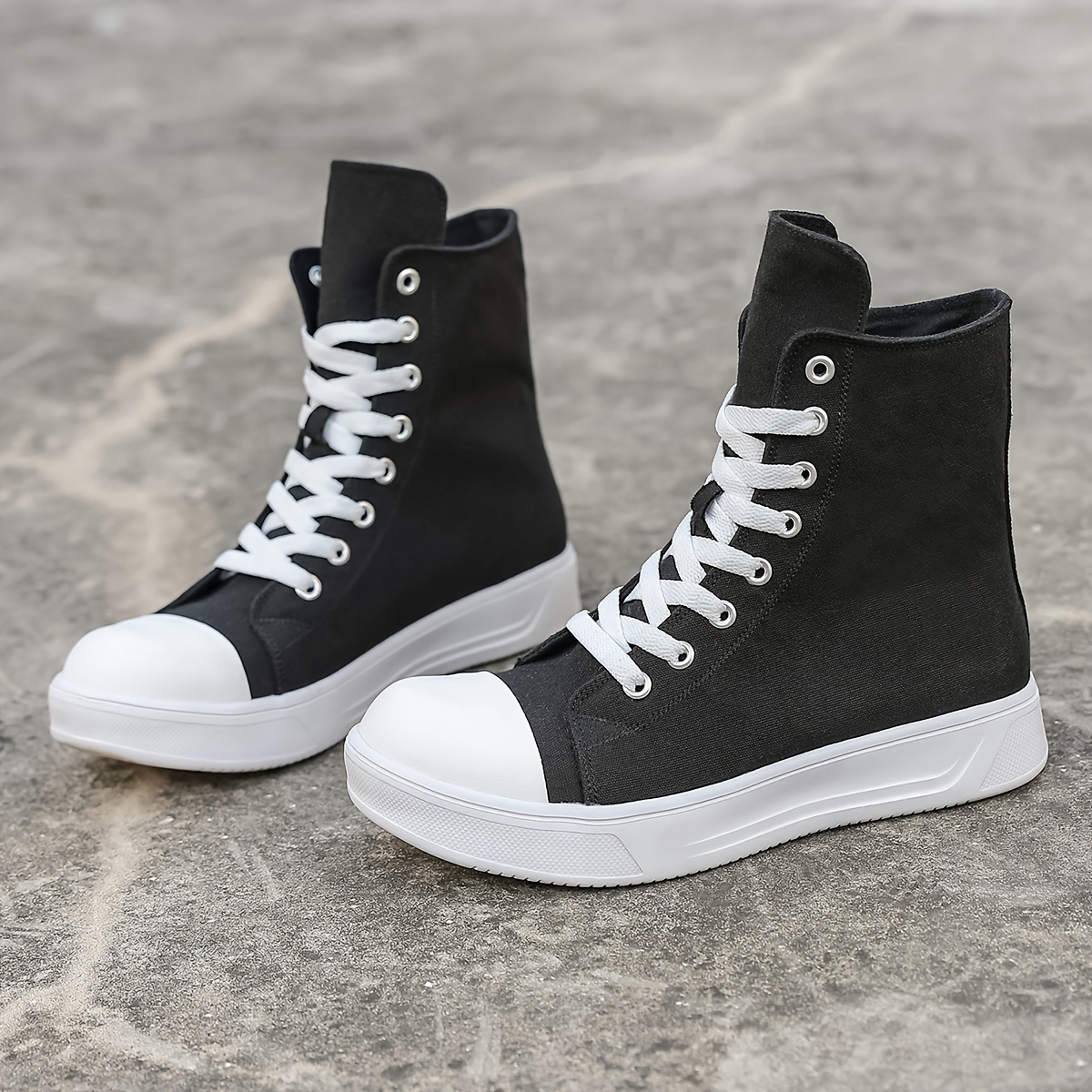 Men's Trendy Faux Patent Leather High Top Skate Shoes Comfy - Temu