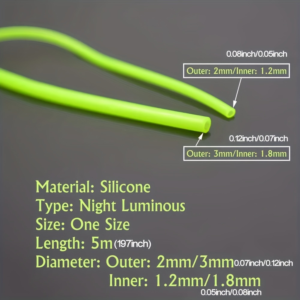 Luminous Fishing Tube Green Soft Silicone Fishing Sleeves - Temu Australia