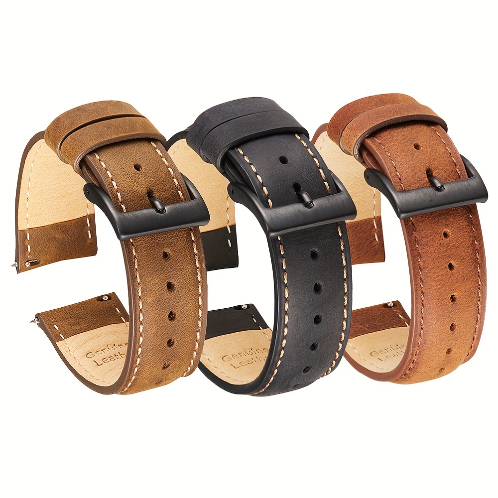 Simulation Crocodile Pattern Leather Watch Strap For Watch 8 7 6 5 4 3  Leather Watchbands For Iwatch - Temu Belgium