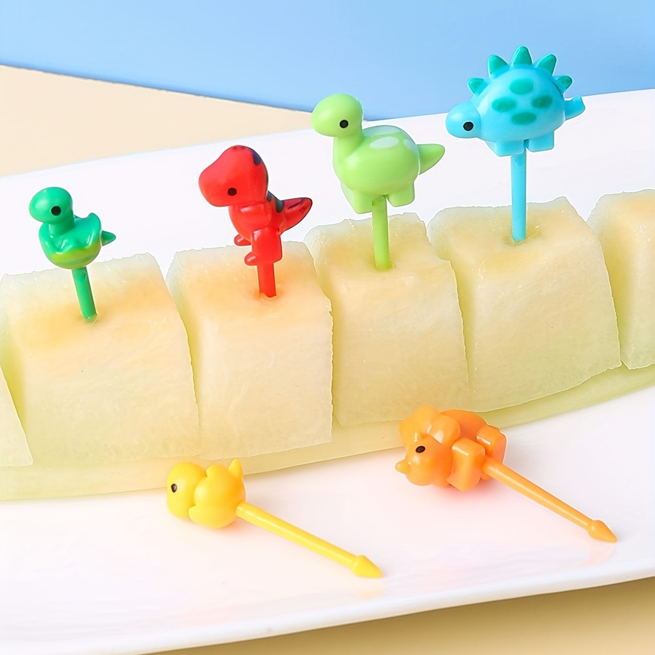 Dinosaur Detail Fruit Fork Animal Food Picks For - Temu