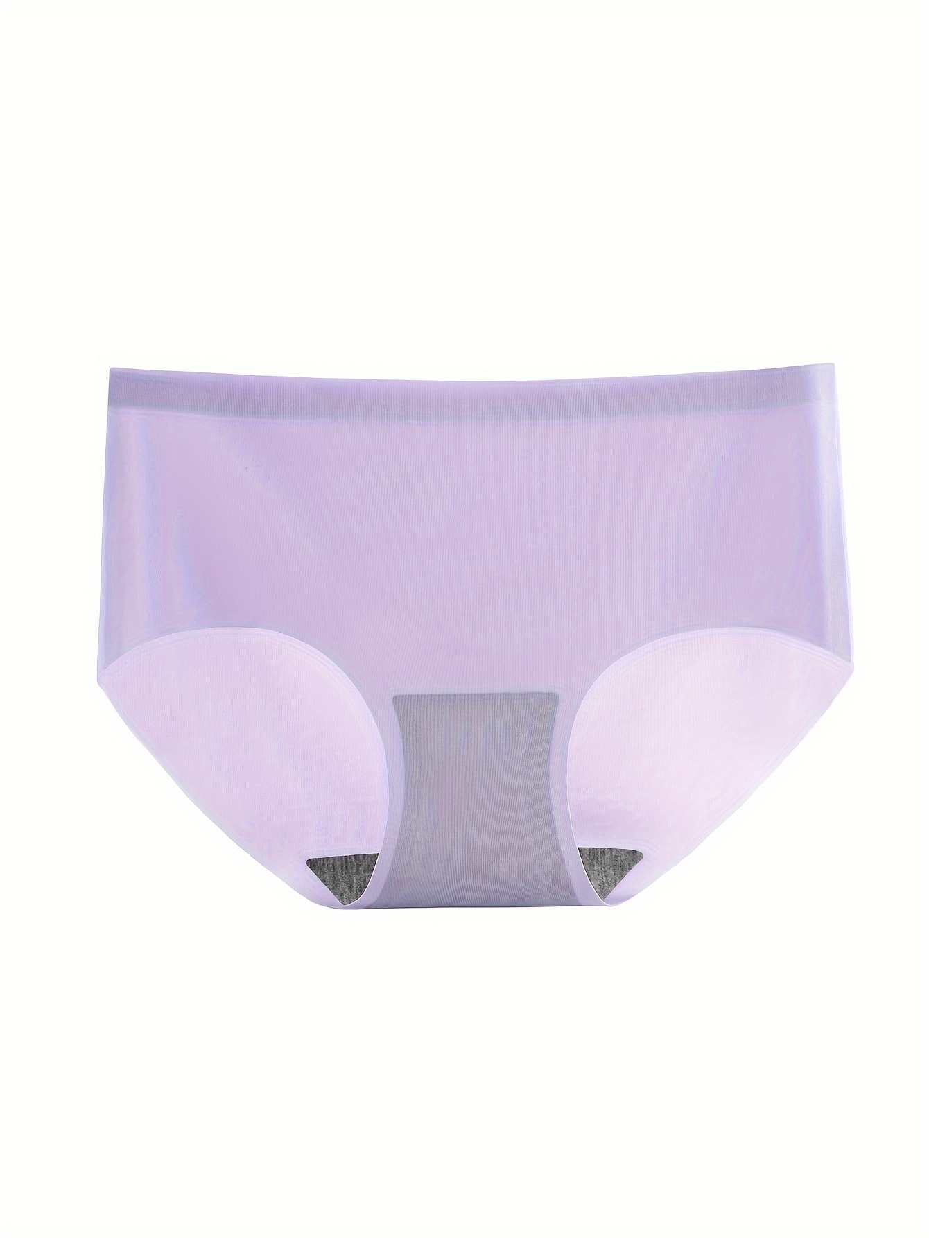 3 Packs of Seamless Briefs with Mid-Rise Waist