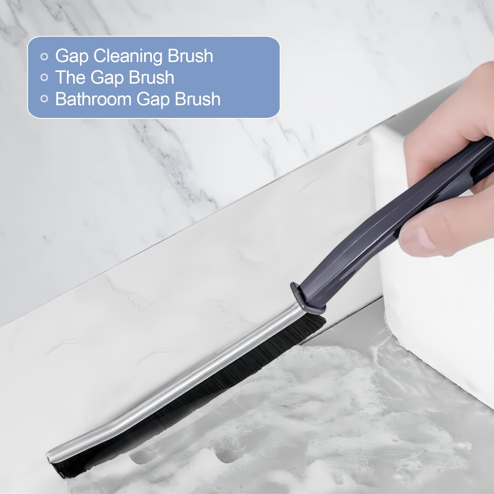 4pcs, Groove Cleaning Brush With Long Handle, Hard Bristle Brush