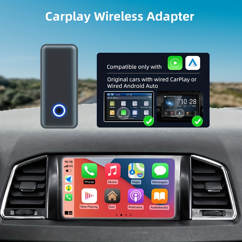 Wireless Carplay Adapter For All Factory Wired Carplay Cars - Temu Australia